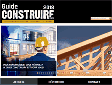 Tablet Screenshot of guideconstruire.com